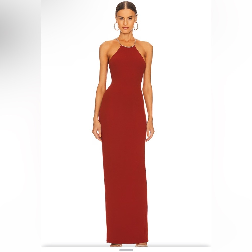 Nookie NWT Lexi Chain Gown in Rust Size Small NWT - image 1